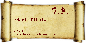 Tokodi Mihály névjegykártya